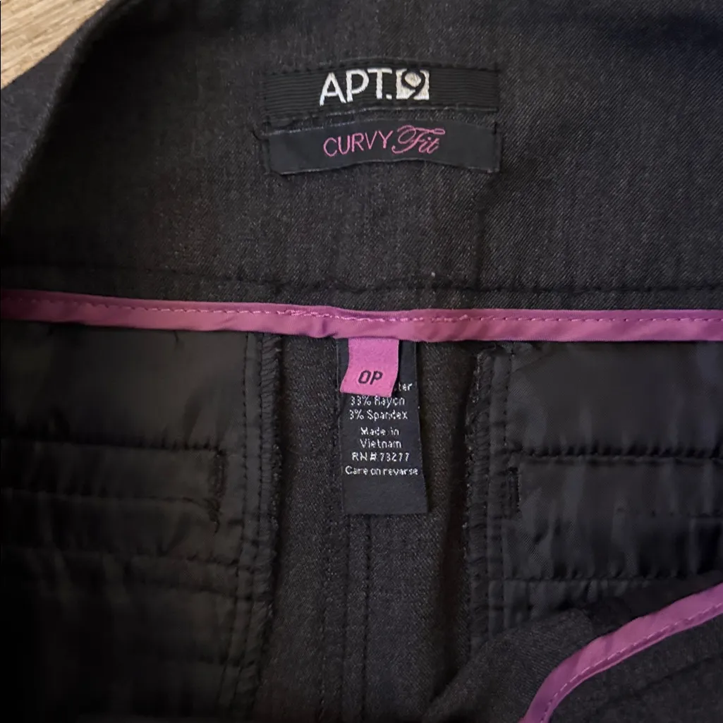 Apt. 9 Black Curvy Fit Pants - Image 2