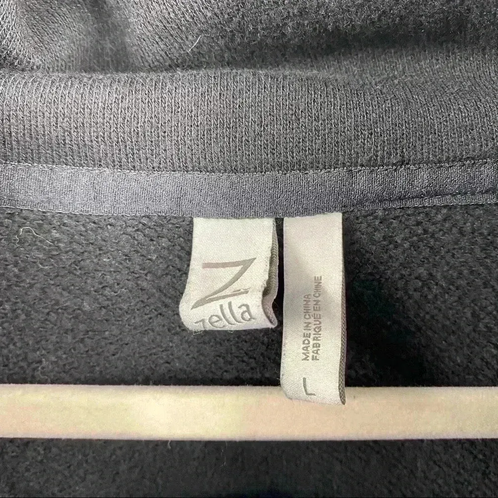 Z by Zella Full Effect Women's Black Zip Activewear Casual‎ Sweater Size L - Image 14