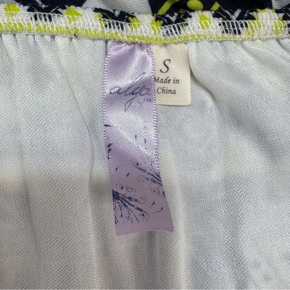 Alya Tribal Print Beaded Maxi Halter Dress Neon Yellow Multicolor Small‎ - Image 9