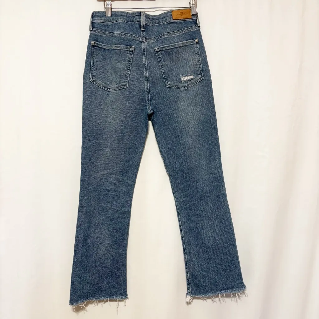7 For All Mankind Women's Ultra High Rise Slim Kick Flare‎ Jeans size 28 - Image 6