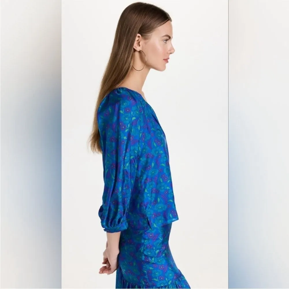 NWT Veronica Beard Lyric Top in Cobalt Blue - Size: 6 - Image 6