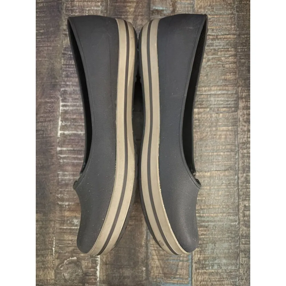 Ladies Crocs Flat Ballerina Crocband Slip-On Casual Flats Brown Size 6 - Image 6