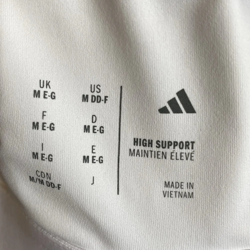 Adidas white high support sports bra NWT - Image 6