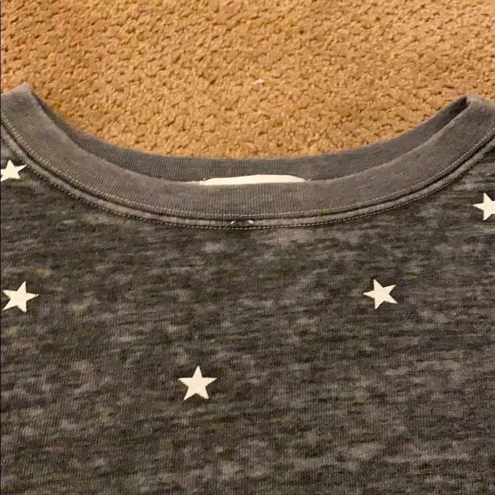 Wildfox Dark Grey & White Star Sweatshirt - Image 3