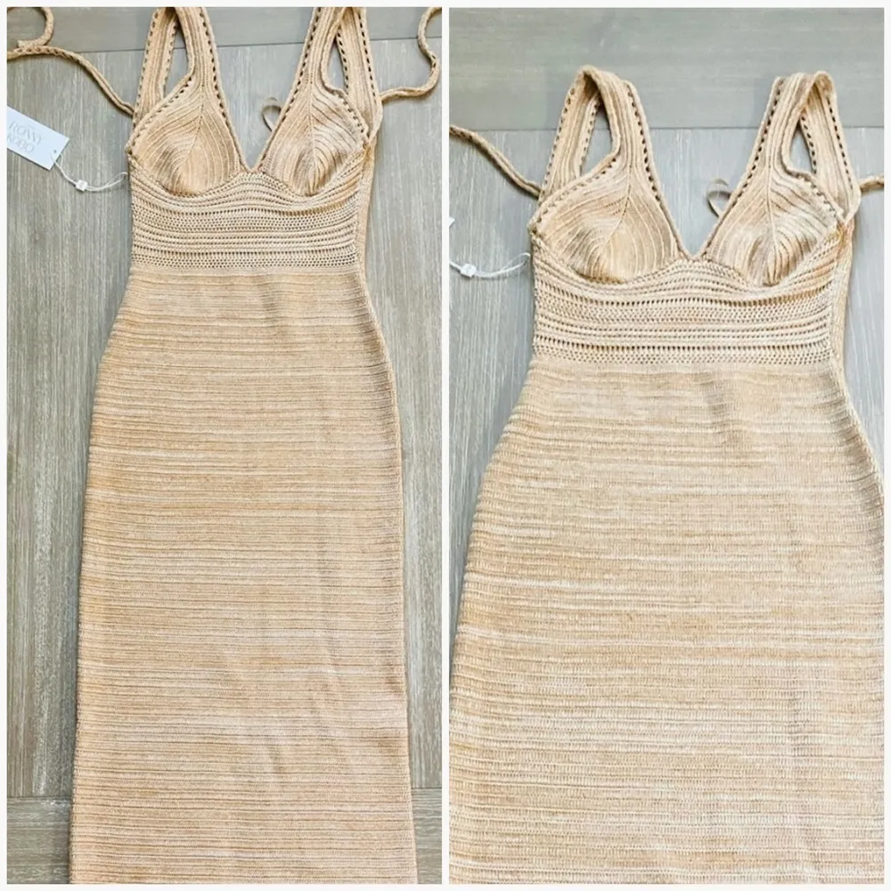 Torn by Ronny Kobo collection midi dress in lark/white - Image 10