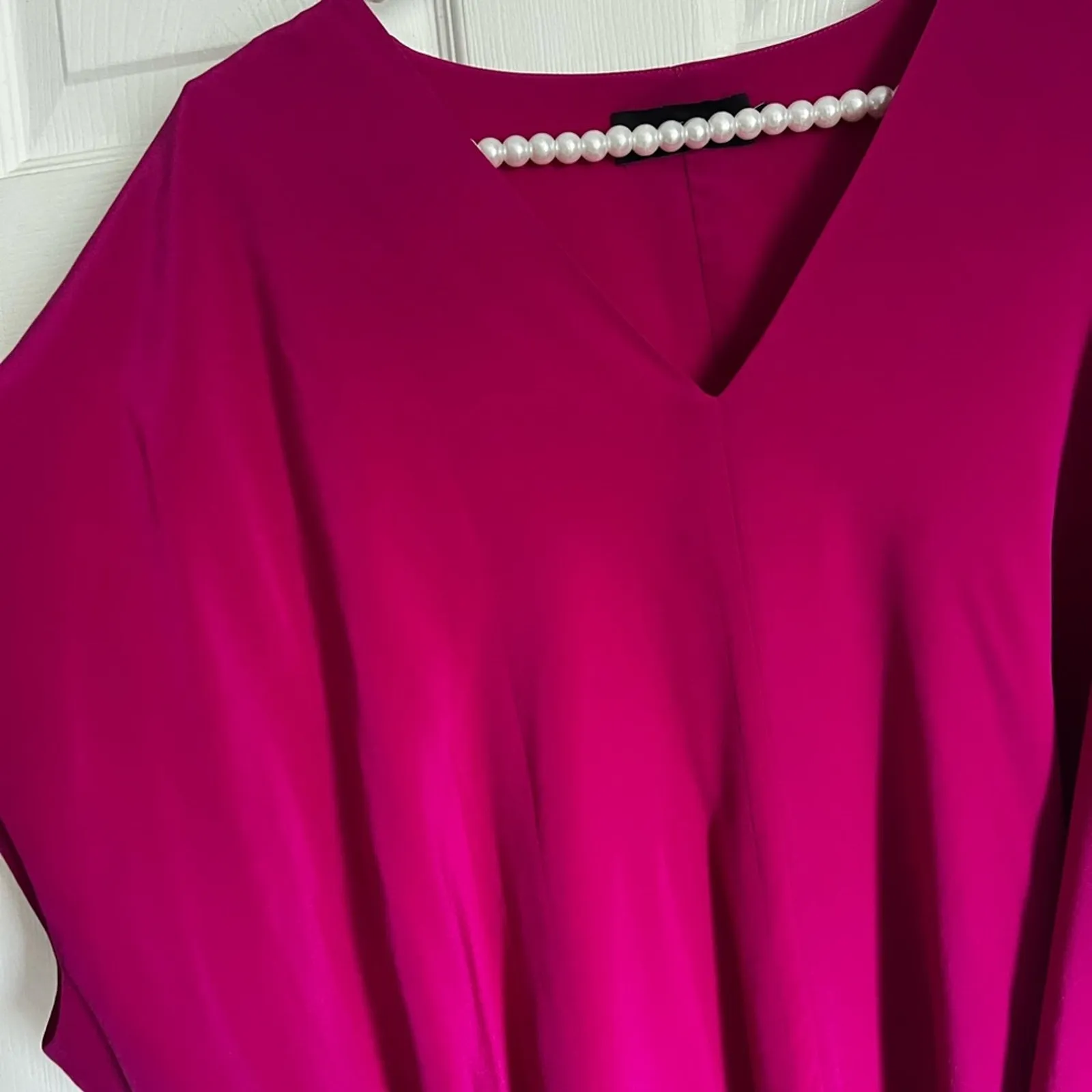 HATCH Maternity The Riviera Dress in Pink Punch OS one size P Red - Image 6