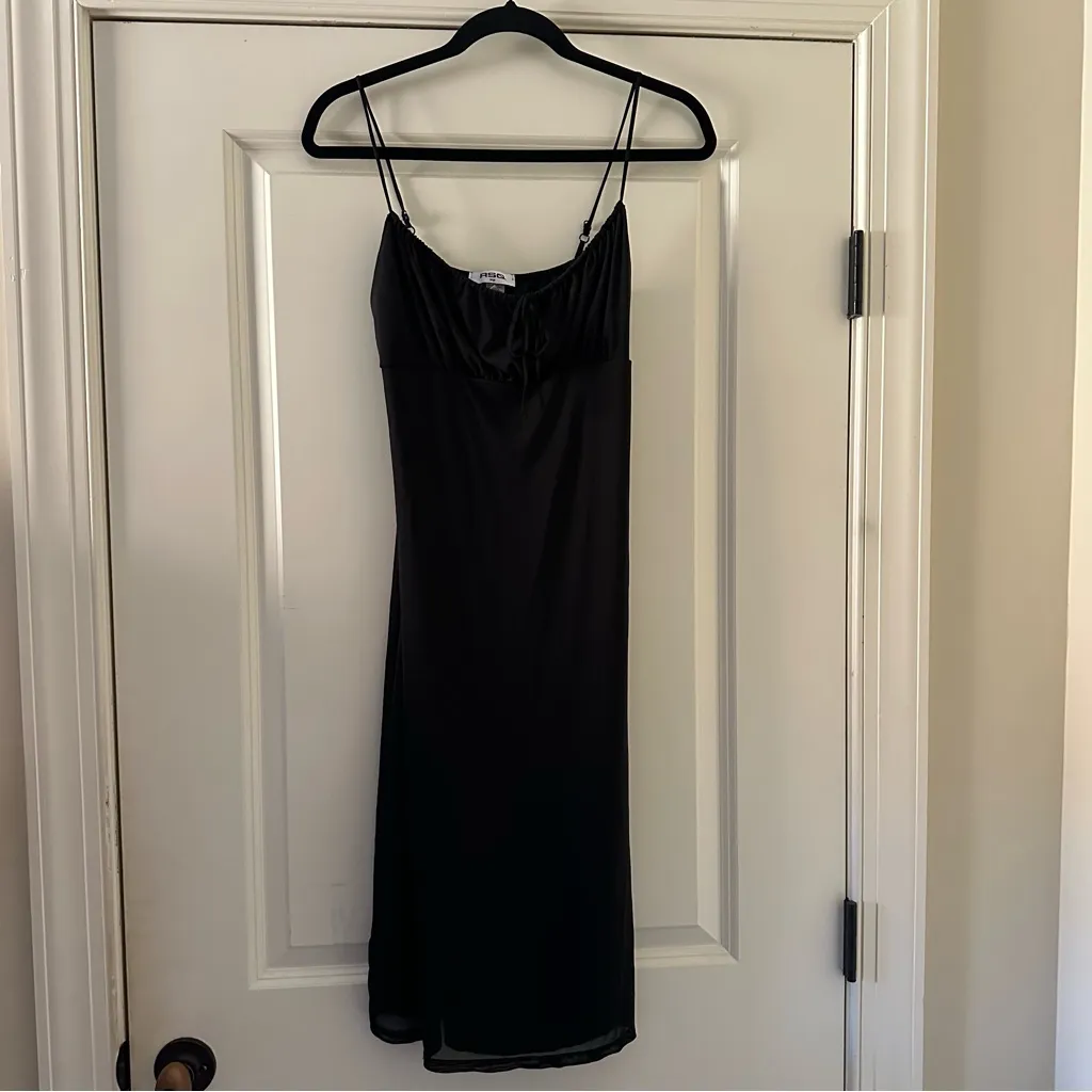 RSQ Womens Emma Mesh Midi Black Dress Size Large Y2K 90style Punk Girl Edgy - Image 3