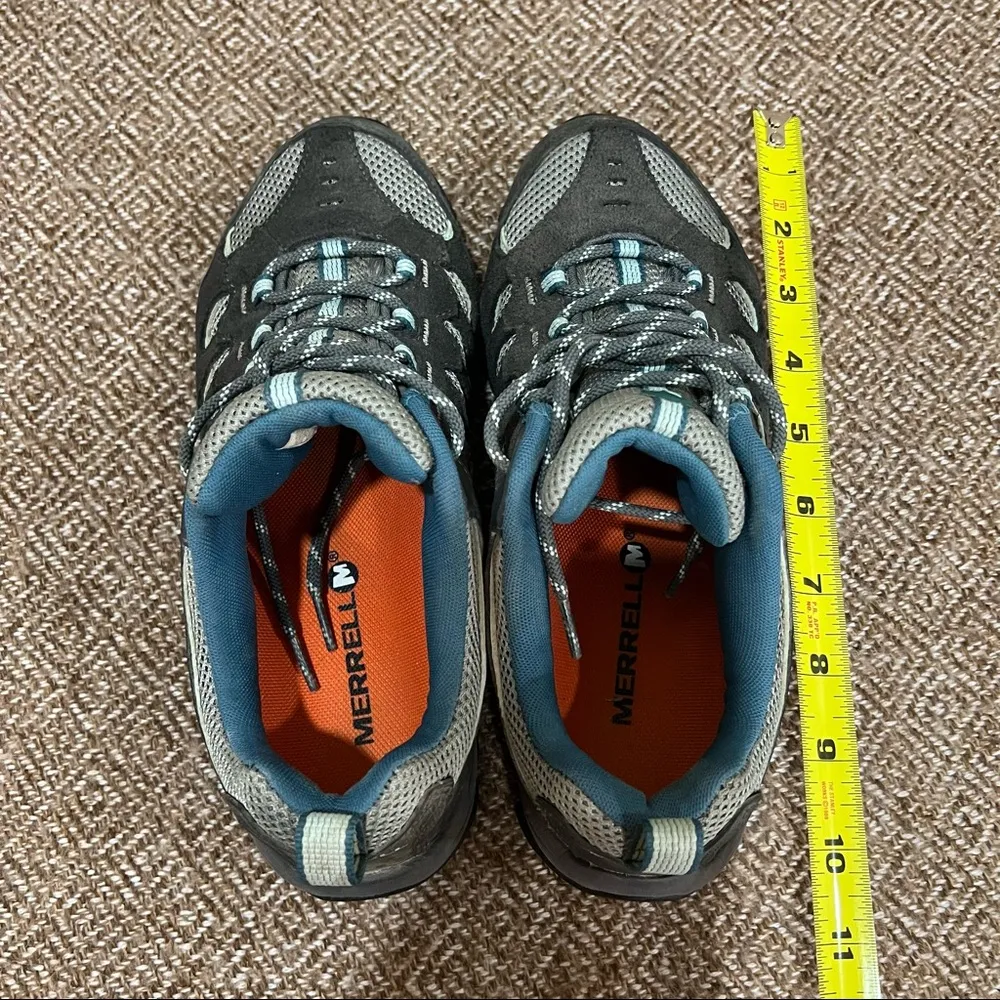 Merrell Women's Gray Granite eggshell Ridgepass Hiking Shoe Sz 9.5 Gorpcore EUC - Image 7