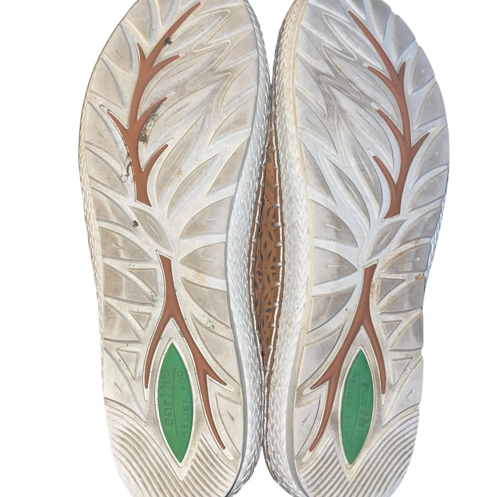 Earth Pax Sand Brown Perforated Leather Lace Up Casual Oxfords Shoes Women's 8.5 - Image 6