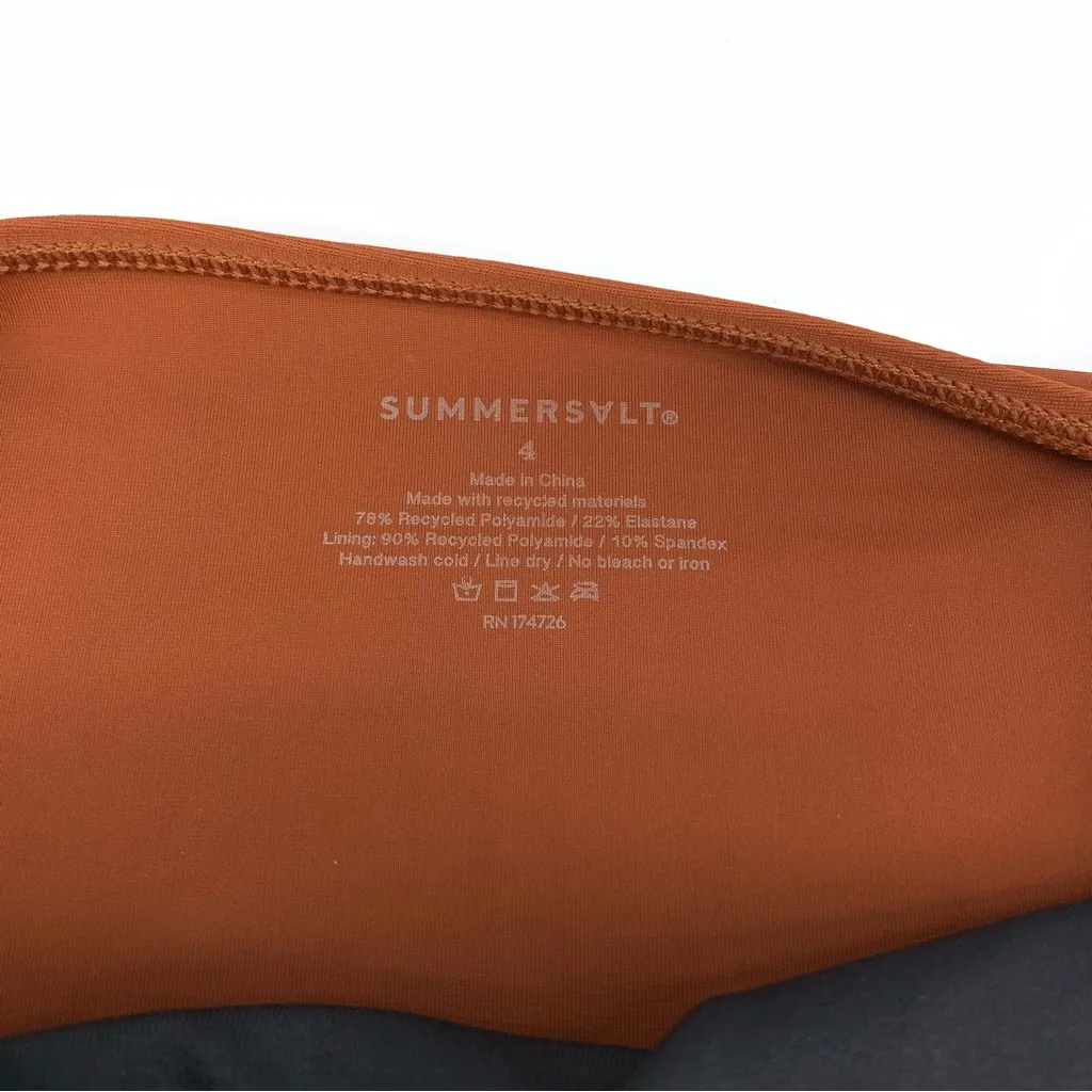 SUMMERSALT The Sidestroke Top & The Ruched High Leg High Rise Bottom Amber 4 - Image 11