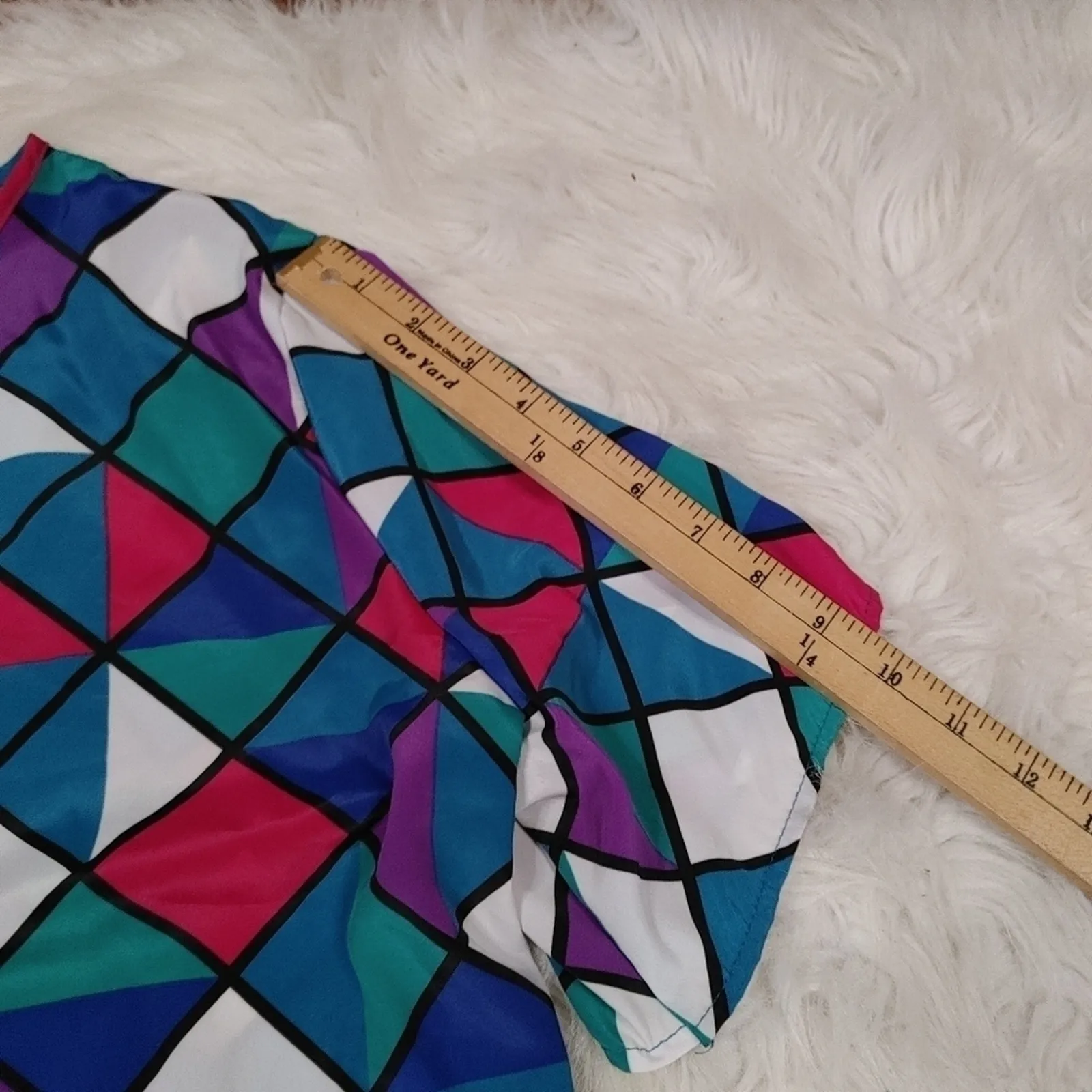 Kathie Lee Vintage Size 18 NWT New Career Triangle Retro Made in USA Blouse Top - Image 4