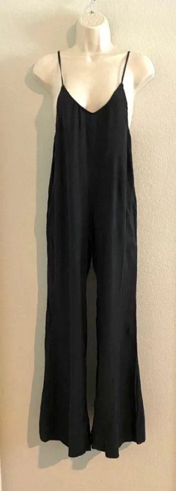 NWT  black jumpsuit with adjustable length tie straps. Sz M. - Image 2