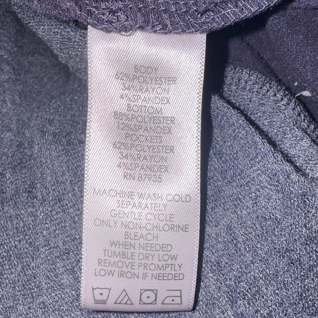 Logo Lori Goldstein Women’s Medium French Terry Cardigan Pockets A281027 - Image 8