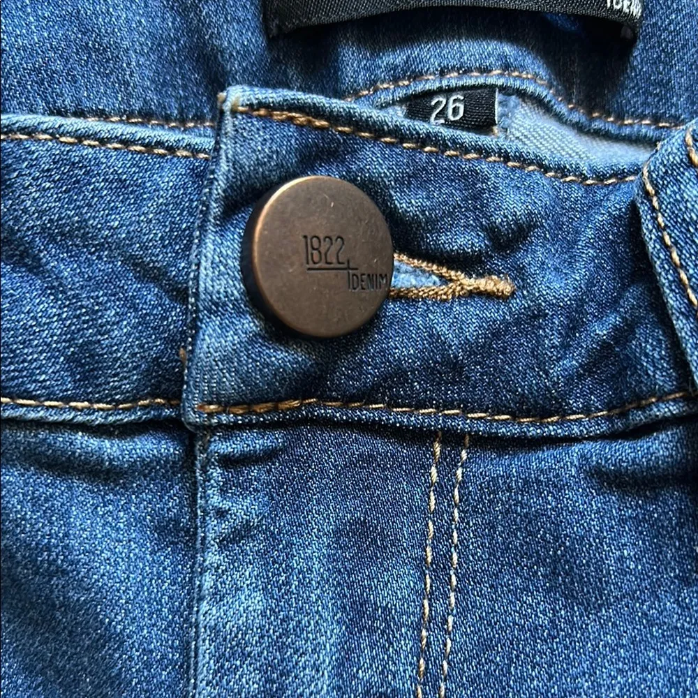 1822 Denim Blue Skinny Jeans - Image 4