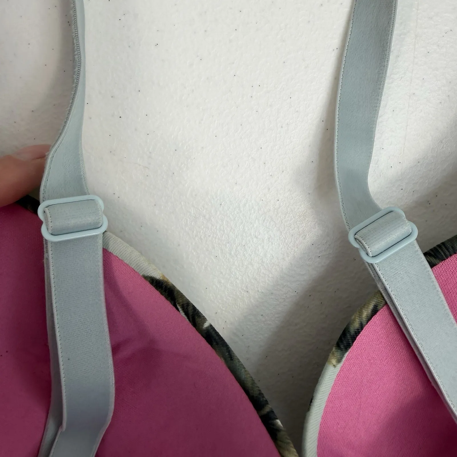 Victorias Secret PINK 34DD Wear Everywhere T-Shirt Lightly Lined Bra Leaf Print - Image 5