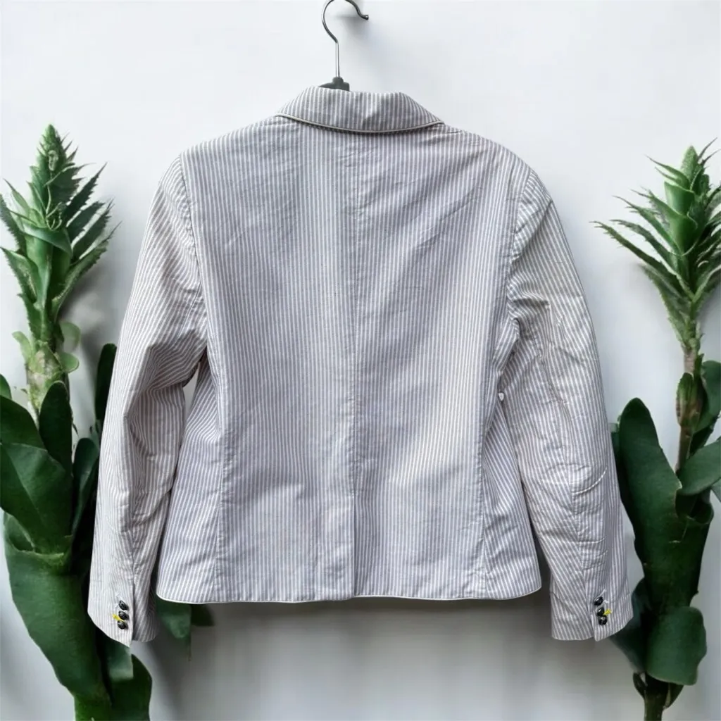 Gap Striped Academy Blazer Size 10 - Image 2