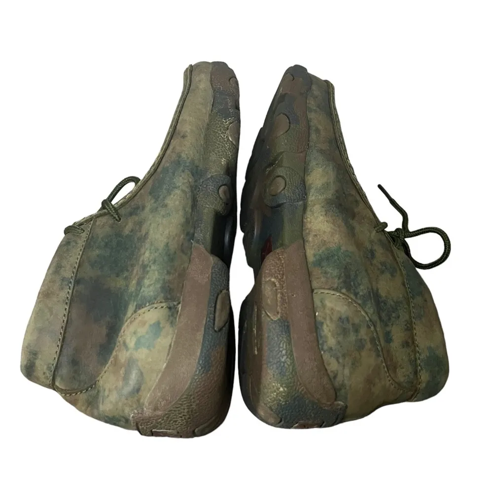 Twisted X Camo Print Leather Upper Lace Up Chukka Driving Moc WDM0014 Sz 6.5M - Image 6