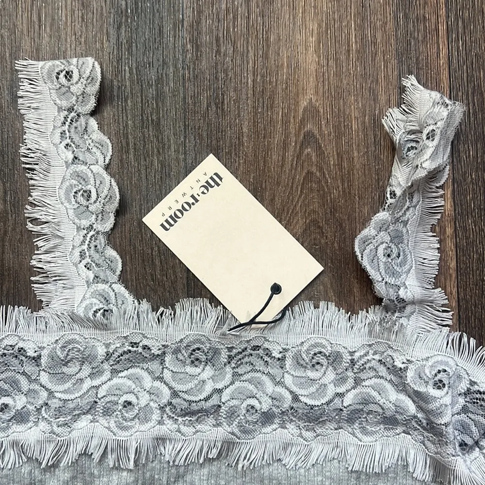 Mini Lace Trim Dress - Image 2