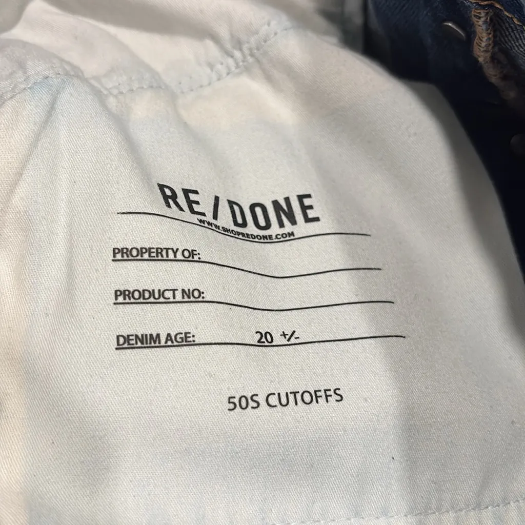 Re/Done 50s Cutoff Jean Shorts size 27 - Image 10