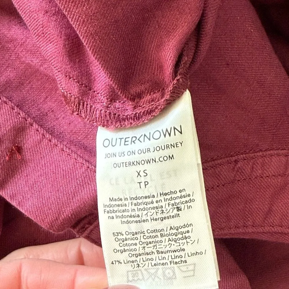 Outerknown Women's Long sleeve Burgundy S.E.A.
JumpSuit Size XS - Image 8