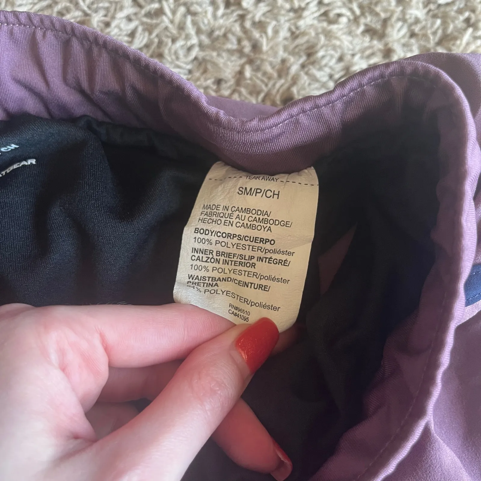 Under Armour Heatgear Purple / Blue Athletic Shorts Size Small - Image 4