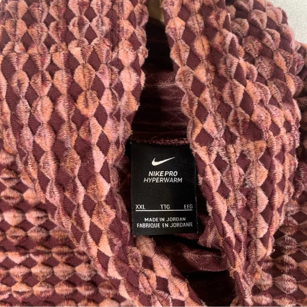 Nike Pro Hyperwarm Maroon Red Long Sleeve Training Sweater Size XXL - Image 12