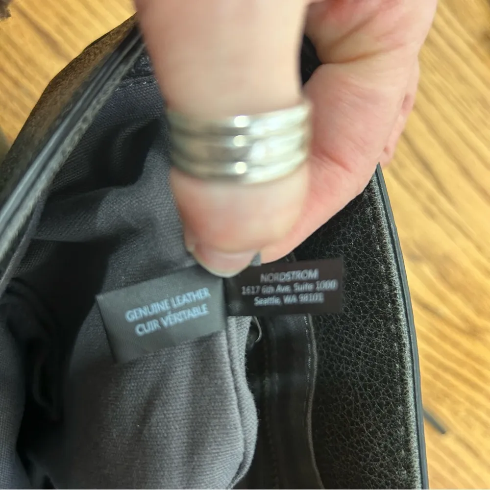 Treasure & Bond Gunmetal Distressed Leather Crossbody Bag - Image 9