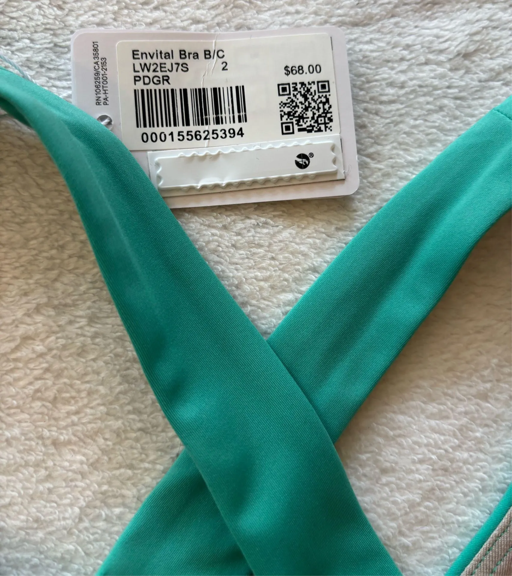 Lululemon Envital Sports Bra - Green/Teal - Size 2 - Image 5