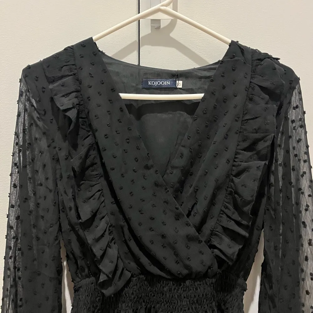 Kojooin top, ruffled with big sleeves women’s S - Image 2