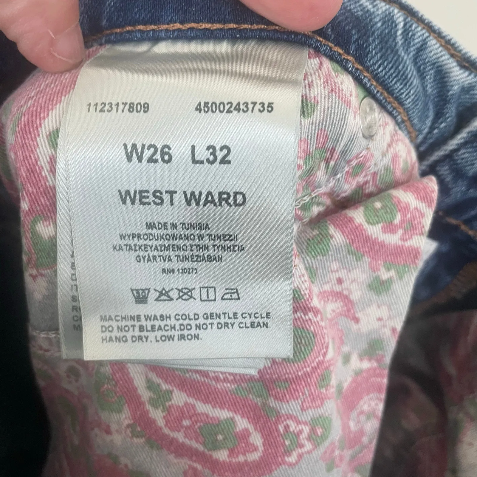 Wrangler x Fender Westward 626 High Rise Bootcut Jeans 26x32 Blue Size 26 - Image 3