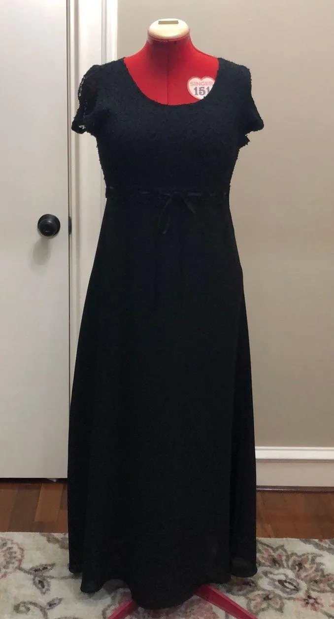 Vintage Black Formal Dress Size XL - Image 2