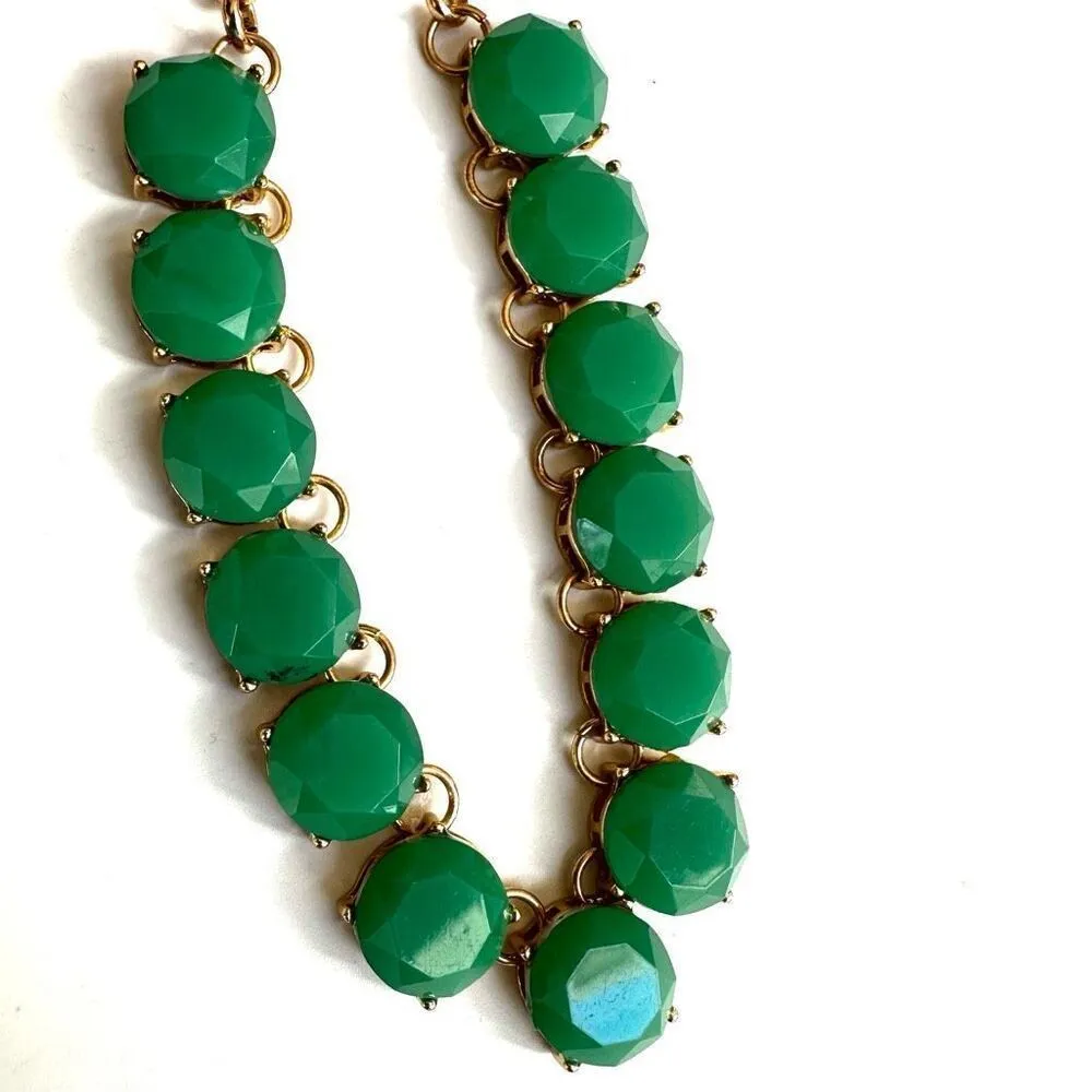 The Limited gold tone and green statement necklace - Image 4
