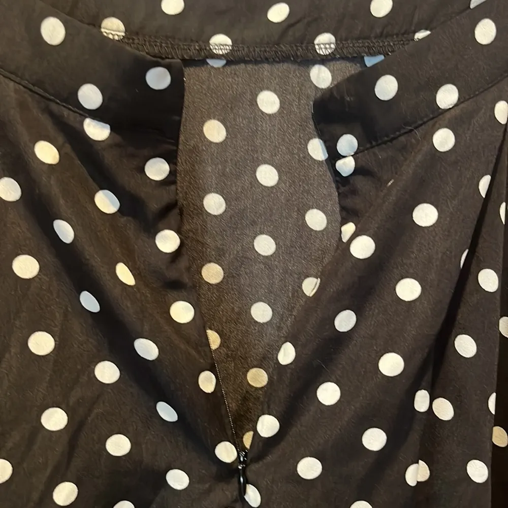 Women’s Black and White Polka Dot Skirt Size Large - Image 6