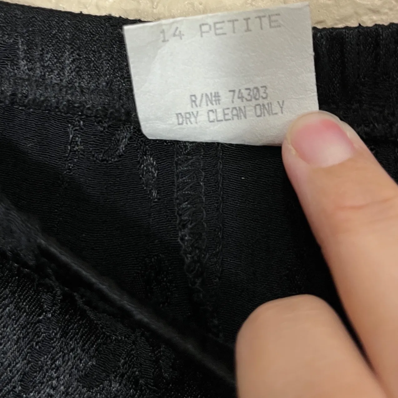 Vintage Spencer Alexis Petites Black Floral Jacquard Tank Top Maxi Skirt Set 14P - Image 5