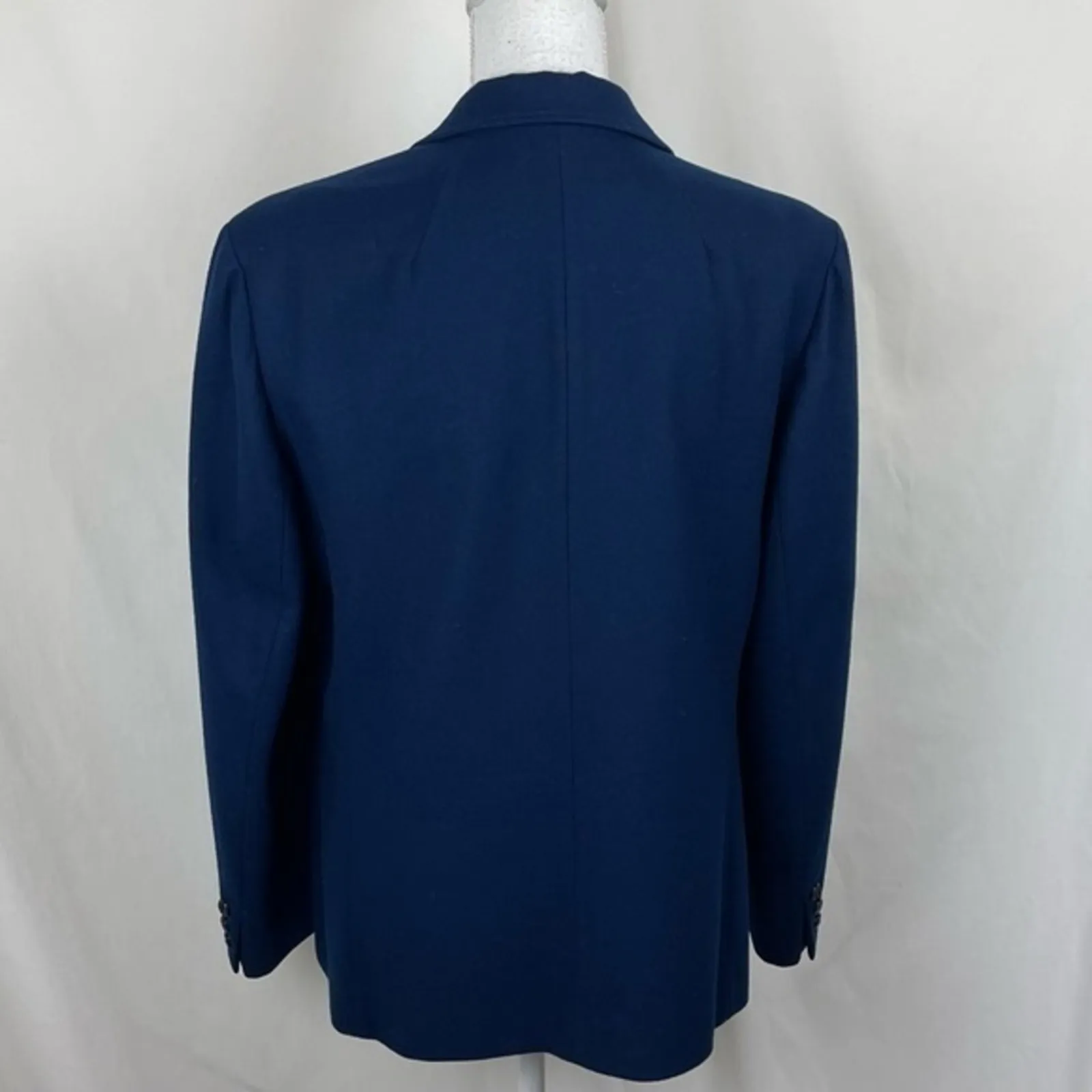 Pendleton Pure Virgin Wool Navy Tailored Blazer Size M - Image 6