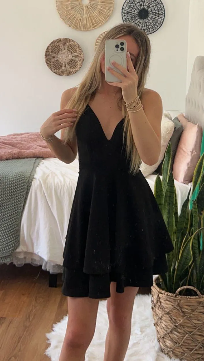 Emerald Sundae Black Homecoming Dress - Image 2