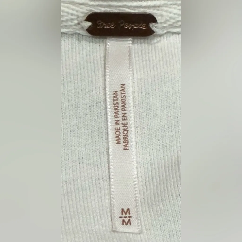 Free People Oversized Cozy & Soft Ruby Jacket - Cream Shirt Shacket Medium - Image 6