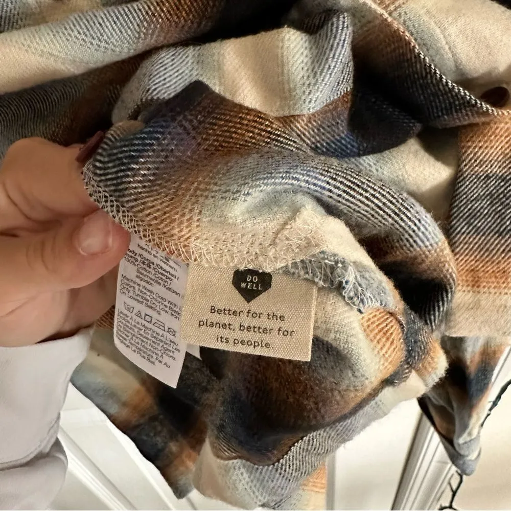 Madewell Flannel Westlake Shirt Allen Plaid Women’s Size Small - Image 7