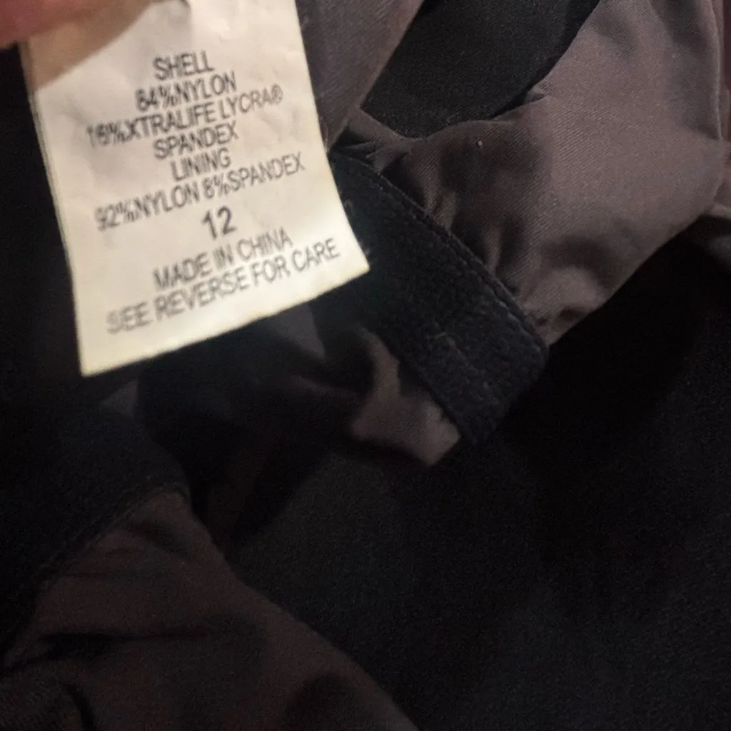 Badgley Mischka Espresso Ruched One Piece Slimming Swimsuit Draped Size 12 - Image 6