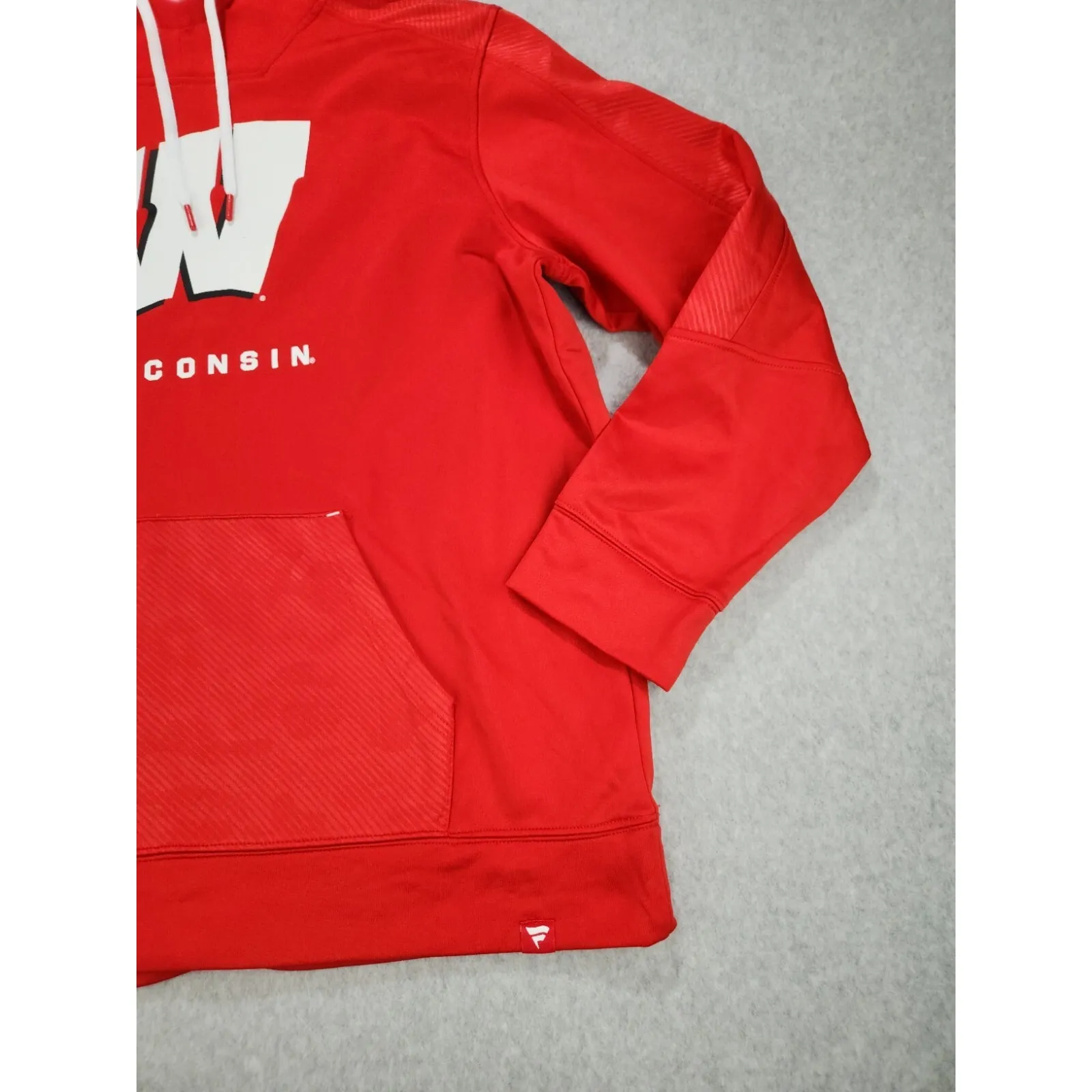 Wisconsin Badgers University‎ Red Team Pullover Hoodie Football  Sz XL - Image 3
