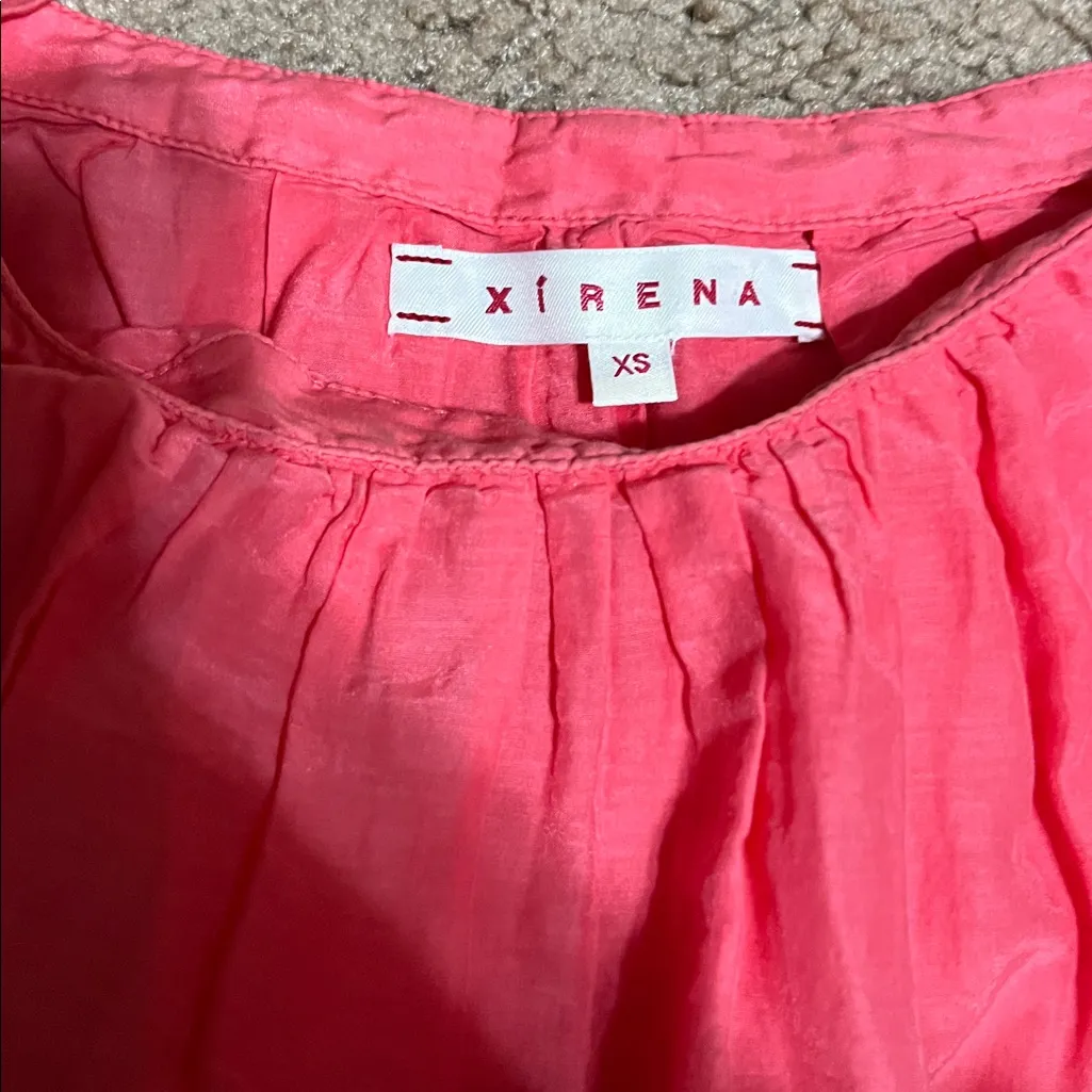 Xirena Tiered Sleeveless Lina Cotton Midi Sleeveless Dress Pink XS - Image 6