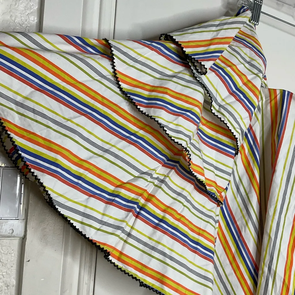 Caroline Constas Carmen Striped Ruffle Size XS Orange - Image 5