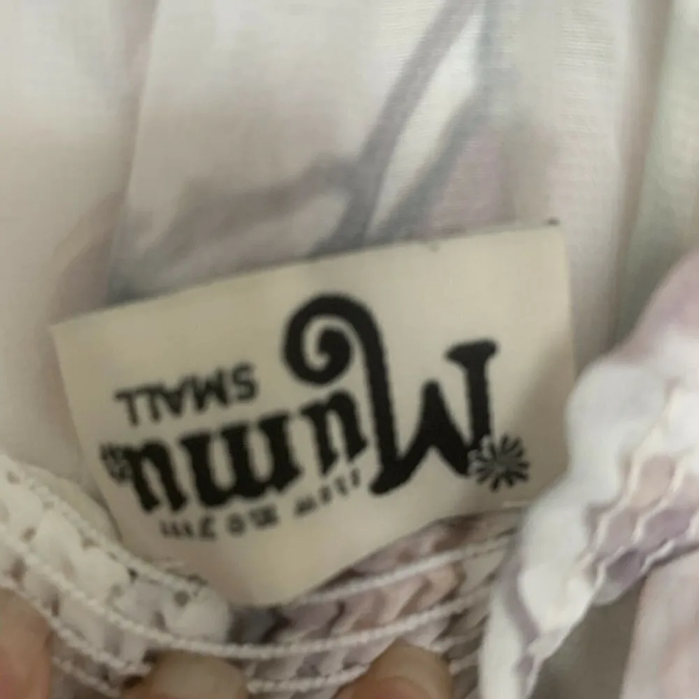 NWT SHOW ME YOUR MUMU Floral Maxi Dress SMALL Hacienda in Ivory Crisp - Image 10