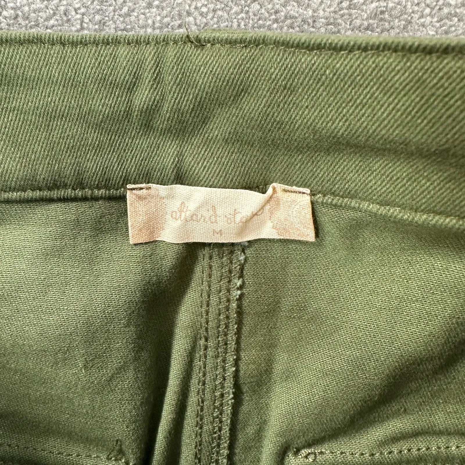 Altar'd State Olive Green Cargo Utility Jeans Size Medium Bootcut New Pockets - Image 9