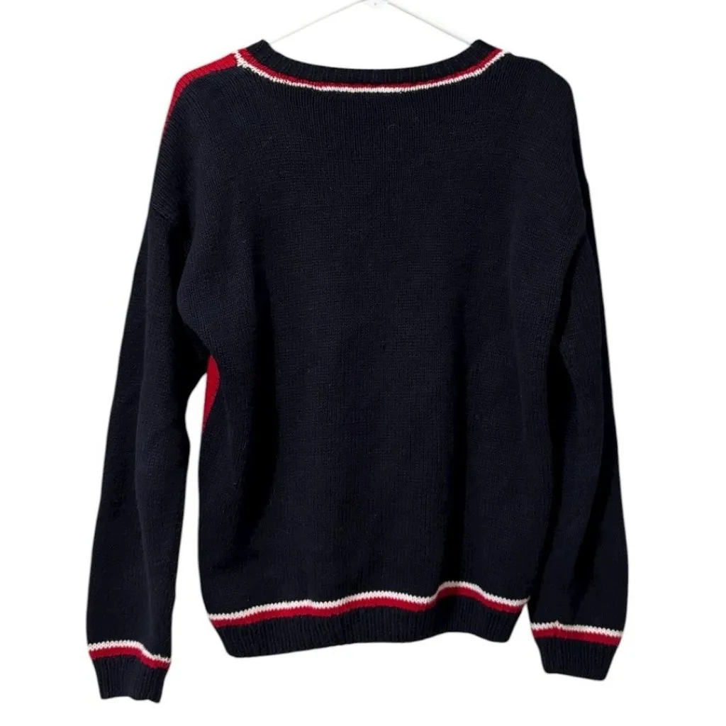 Essential Elements Women Sz Small Cardigan Sweater Knit Embroidered Long Sleeve - Image 2