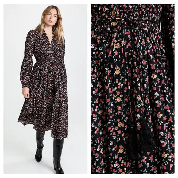 byTiMo Spring Midi Dress Spring Midi Dress Size Large Black - Image 2