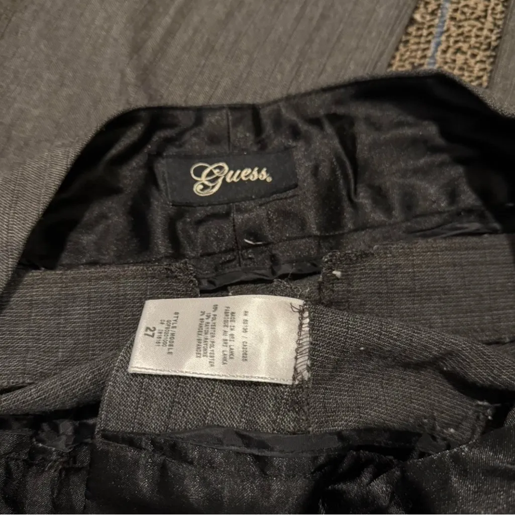 Gray Pinstripe Pants - Image 2