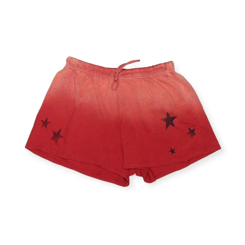new Lauren Moshi ★ Zoa Vintage Potassium Spray Stars Short ★ Brick Red Ombré ★ L - Image 8