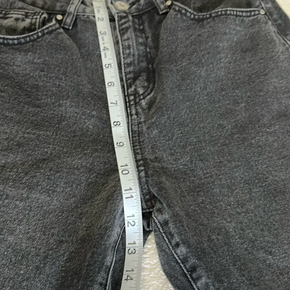 Cotton On Off Black Denim Mom Jeans Size 6 - Image 7