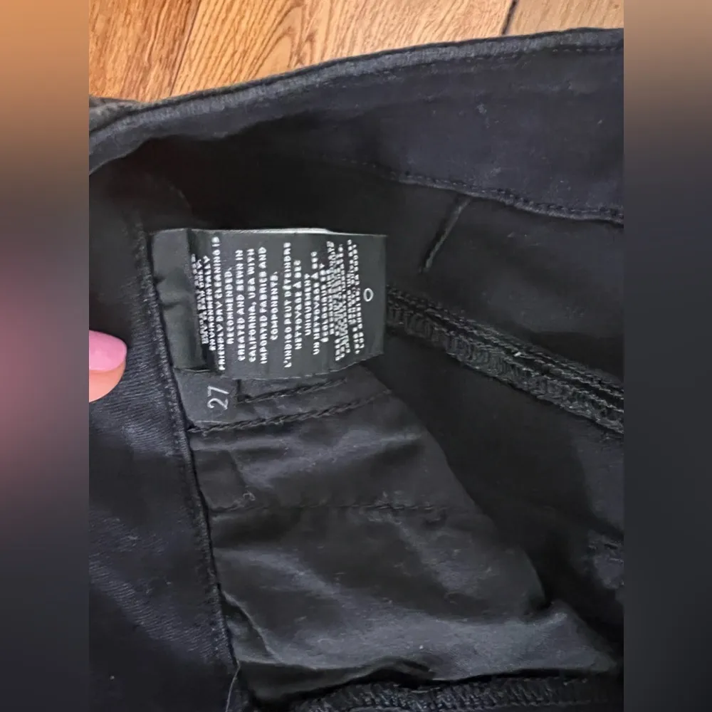 JBrand Natasha Sky High Skinny Jeans in Sparkly Black Finish - Image 5